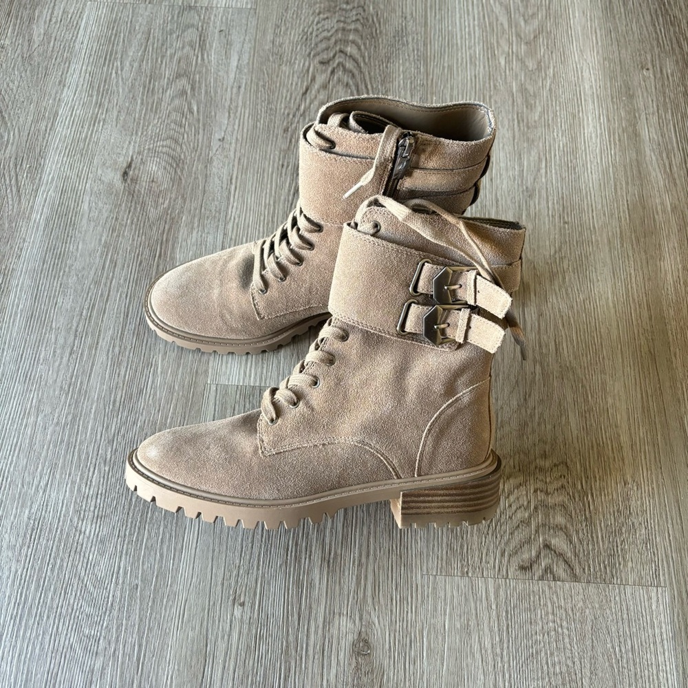 Vince Camuto Fawdry Combat Boot Wild Mushroom - Picture 3 of 8